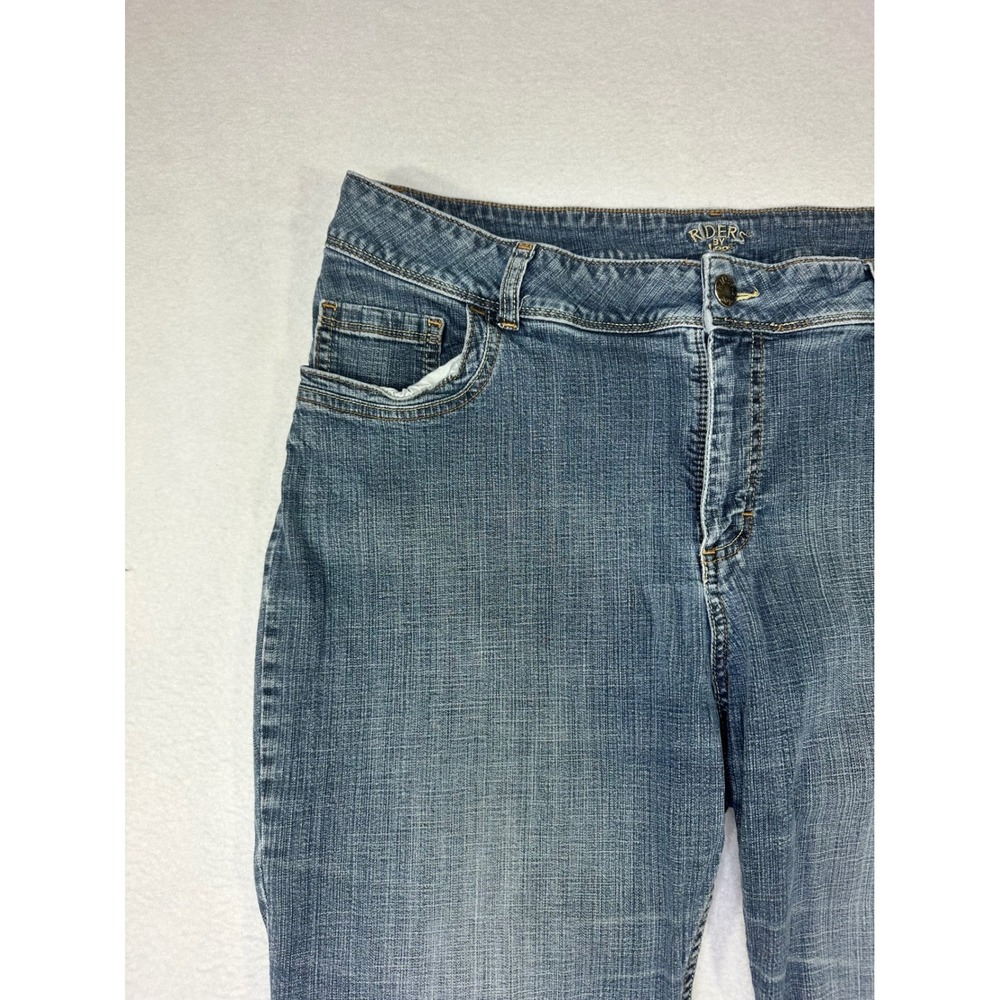 Riders by Lee Womens 18WM Medium Wash Straight Leg Jeans Blue Denim Stretch - Picture 2 of 9